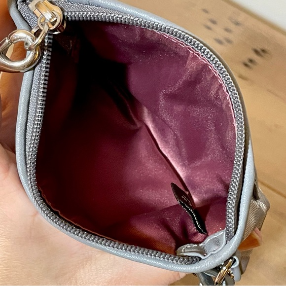 Coach metallic monogram coin pouch wallet wristlet. Like new condition. - Picture 5 of 5